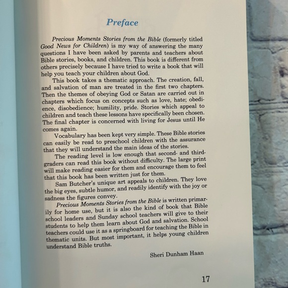 VINTAGE PRECIOUS MOMENTS STORIES FROM THE BIBLE CHILDREN’S BIBLE HARDCOVER - Picture 8 of 13